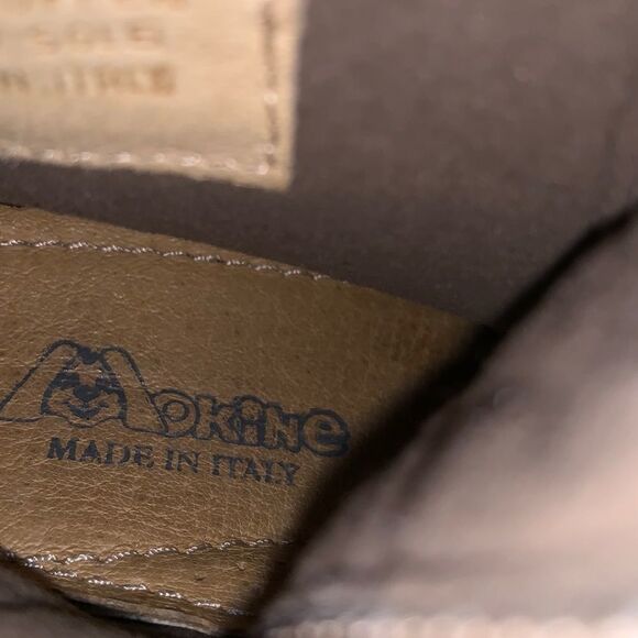 Mokine Toddler Genuine Leather Faux Fur Boots Purple Blue Made in Italy Size 6 - Picture 7 of 8